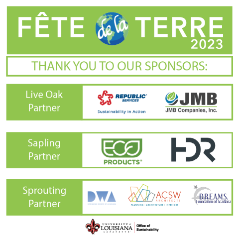 Thank you to our Fete de la Terre Expo Sponsors